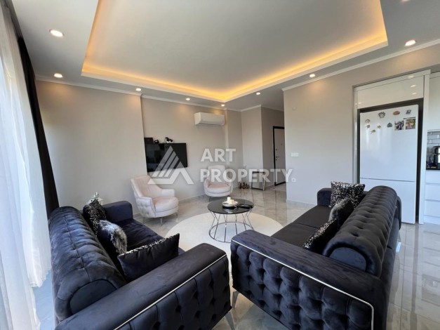 Меблированная квартира 2+1 с видом на море в Авсалларе, 90 кв.м. - Ракурс 4