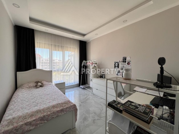 Меблированная квартира 2+1 с видом на море в Авсалларе, 90 кв.м. - Ракурс 14