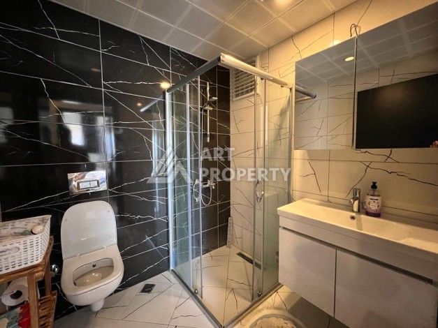 Меблированная квартира 2+1 с видом на море в Авсалларе, 90 кв.м. - Ракурс 16