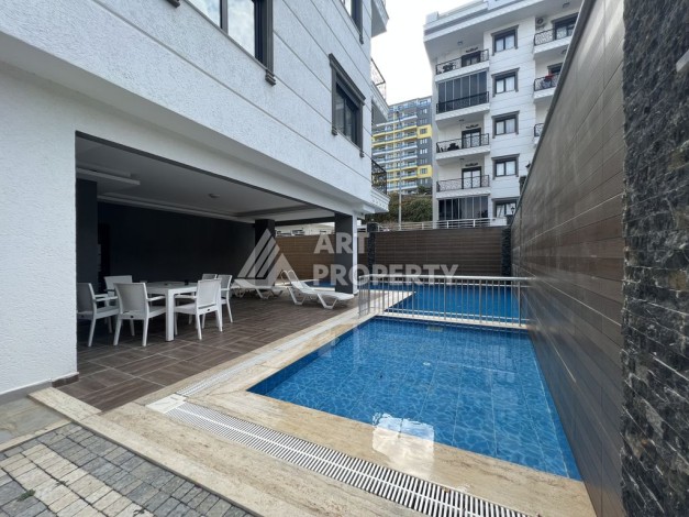 Двухкомнатная меблированная квартира в 500 м от моря , 1+1, 55 м2, Махмутлар, Алания - Ракурс 3