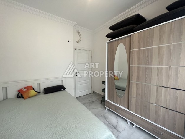 Двухкомнатная меблированная квартира в 500 м от моря , 1+1, 55 м2, Махмутлар, Алания - Ракурс 10