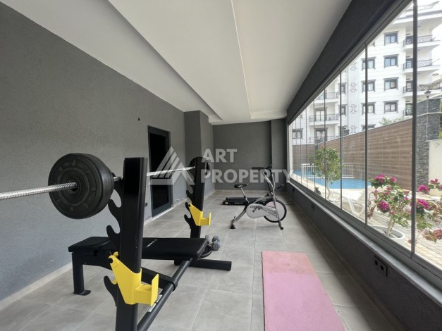 Двухкомнатная меблированная квартира в 500 м от моря , 1+1, 55 м2, Махмутлар, Алания - Ракурс 14