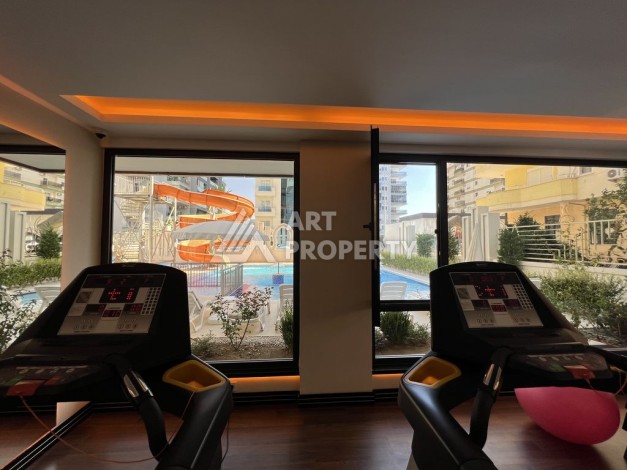 Просторная, меблированная, двухкомнатная квартира 1+1, 65м2, в 500 м от моря, Махмутлар, Алания - Ракурс 8