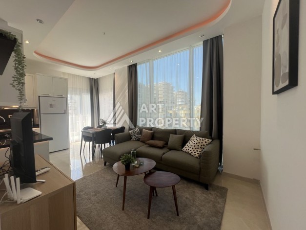 Просторная, меблированная, двухкомнатная квартира 1+1, 65м2, в 500 м от моря, Махмутлар, Алания - Ракурс 14