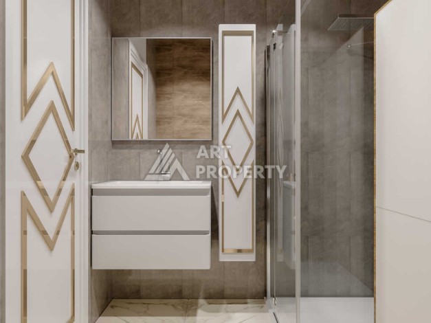 Просторные аппартаменты 1+1, 65 м2, всего в 300 м от моря, Тосмур, Алания - Ракурс 10