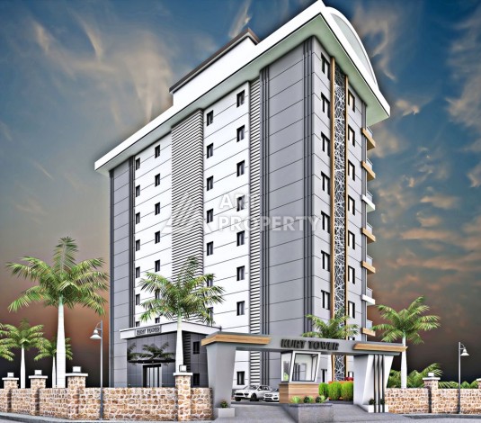 Просторные аппартаменты 1+1, 65 м2, всего в 300 м от моря, Тосмур, Алания - Ракурс 14