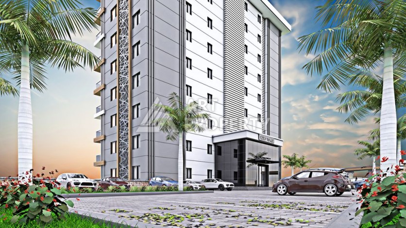 Просторные аппартаменты 1+1, 65 м2, всего в 300 м от моря, Тосмур, Алания - Ракурс 15