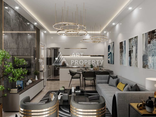 Просторные аппартаменты 1+1, 65 м2, всего в 300 м от моря, Тосмур, Алания - Ракурс 22