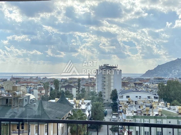Аппартаменты 2+1, 110 м2, с шикарным ремонтом и видом на море в центре Алании. - Ракурс 1