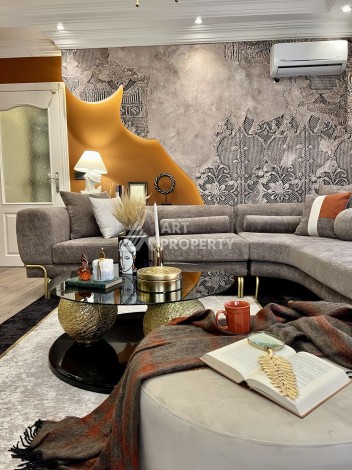 Аппартаменты 2+1, 110 м2, с шикарным ремонтом и видом на море в центре Алании. - Ракурс 4