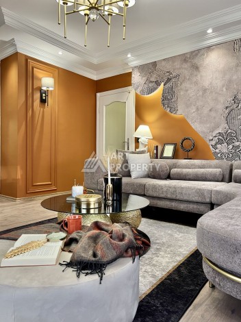 Аппартаменты 2+1, 110 м2, с шикарным ремонтом и видом на море в центре Алании. - Ракурс 5