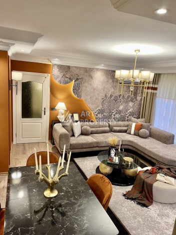 Аппартаменты 2+1, 110 м2, с шикарным ремонтом и видом на море в центре Алании. - Ракурс 9