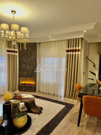 Аппартаменты 2+1, 110 м2, с шикарным ремонтом и видом на море в центре Алании. - Ракурс 12