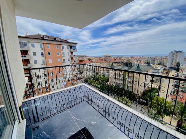 Аппартаменты 2+1, 110 м2, с шикарным ремонтом и видом на море в центре Алании. - Ракурс 21