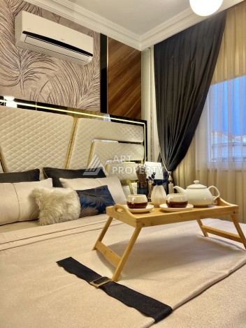 Аппартаменты 2+1, 110 м2, с шикарным ремонтом и видом на море в центре Алании. - Ракурс 26