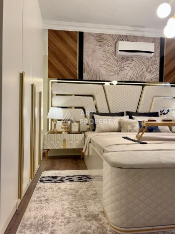 Аппартаменты 2+1, 110 м2, с шикарным ремонтом и видом на море в центре Алании. - Ракурс 29