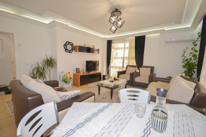 Трехкомнатная меблированная квартира на первой береговой линии, Тосмур, Алания, 115 м2 - Ракурс 16