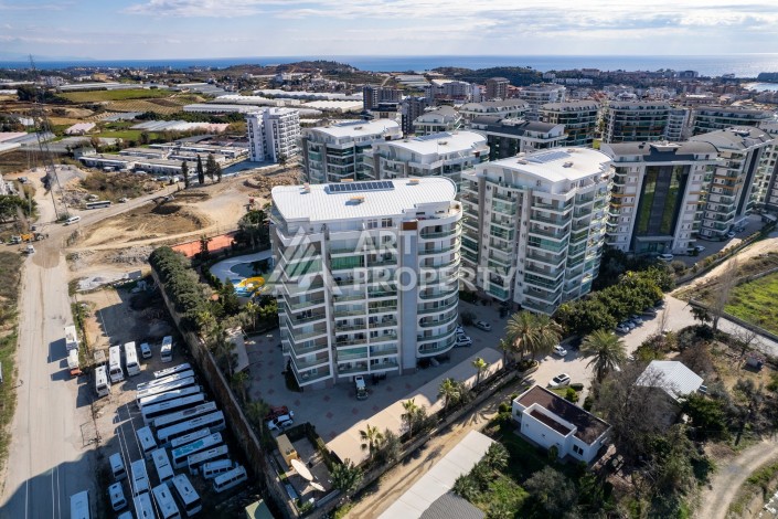 Апартаменты 2+1, 120м2, в большом и современном комплексе в 800 м от моря, Алания, Авсалар. - Ракурс 40