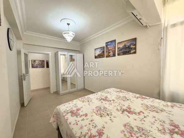 Квартира 2+1, 100м2, с видом на море на первой береговой линни, Махмутлар, Алания - Ракурс 9