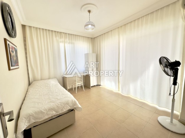 Квартира 2+1, 100м2, с видом на море на первой береговой линни, Махмутлар, Алания - Ракурс 11