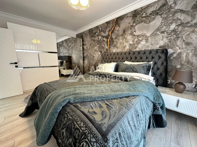 Аппартаменты с шикарным ремонтом, 2+1, 125м2, в 150 м от моря, Махмутлар, Алания - Ракурс 14