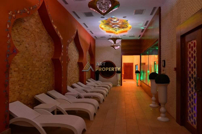 Трехкомнатная квартира в районе Махмутлар с видом на море и историческую крепость Аланьи, 110 м2 - Ракурс 6