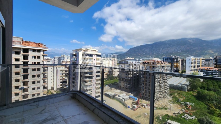 Квартира 2+1 с видом на море и крепость, 72 м2 в Махмутларе - Ракурс 33