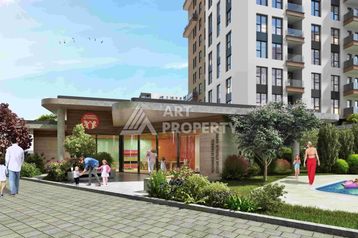 Стильные квартиры от 1+1 до 4+1 с видом на Мраморное море и острова в Стамбуле, район Пендик - Ракурс 3