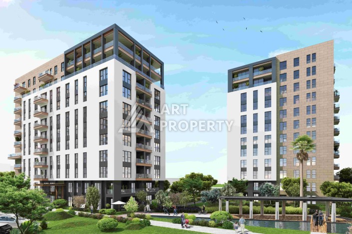 Стильные квартиры от 1+1 до 4+1 с видом на Мраморное море и острова в Стамбуле, район Пендик - Ракурс 6