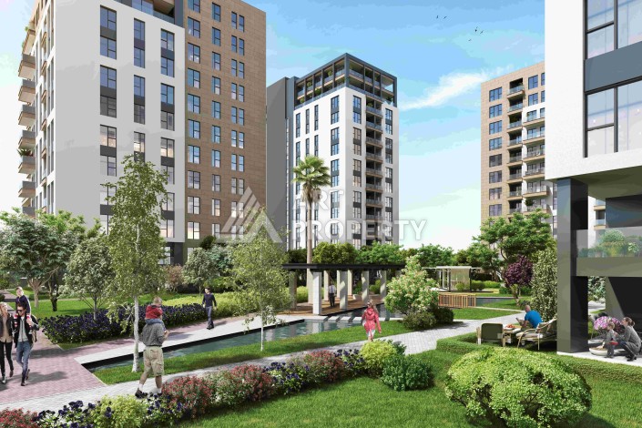 Стильные квартиры от 1+1 до 4+1 с видом на Мраморное море и острова в Стамбуле, район Пендик - Ракурс 11