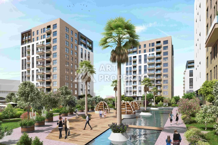 Стильные квартиры от 1+1 до 4+1 с видом на Мраморное море и острова в Стамбуле, район Пендик - Ракурс 12