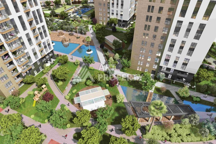 Стильные квартиры от 1+1 до 4+1 с видом на Мраморное море и острова в Стамбуле, район Пендик - Ракурс 14