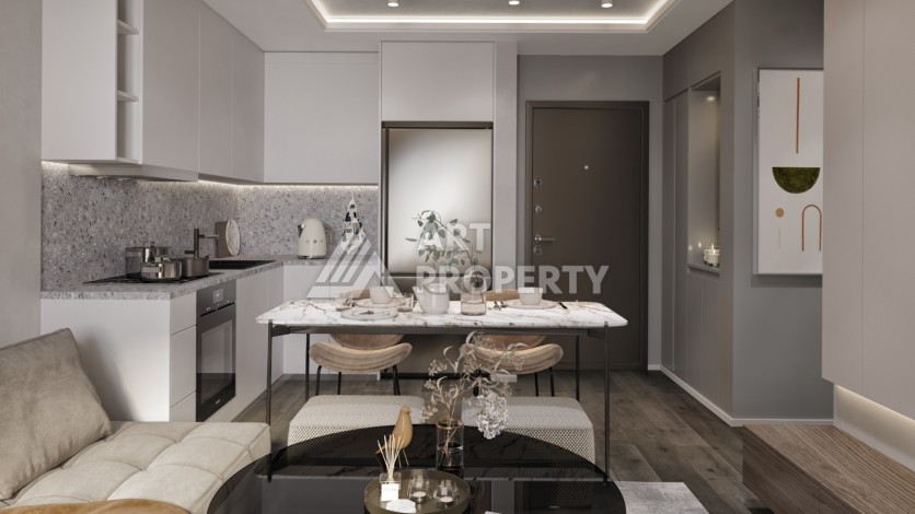 Стильные квартиры от 1+1 до 4+1 с видом на Мраморное море и острова в Стамбуле, район Пендик - Ракурс 16