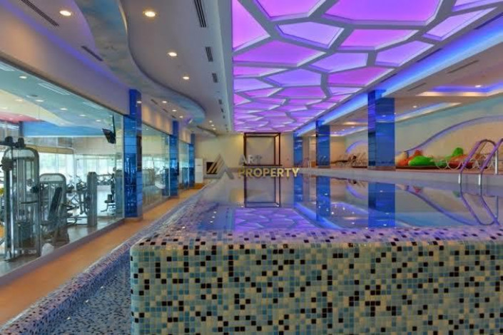 Трехкомнатная квартира в районе Махмутлар с видом на море и историческую крепость Аланьи, 110 м2 - Ракурс 9