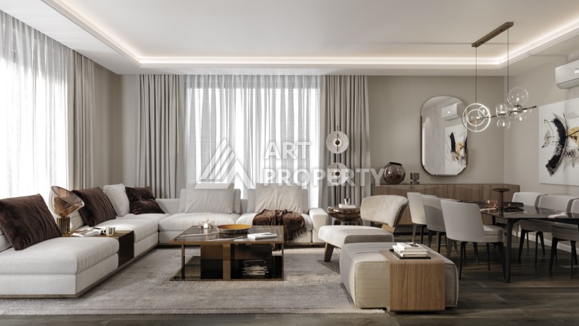 Стильные квартиры от 1+1 до 4+1 с видом на Мраморное море и острова в Стамбуле, район Пендик - Ракурс 25