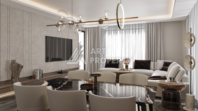 Стильные квартиры от 1+1 до 4+1 с видом на Мраморное море и острова в Стамбуле, район Пендик - Ракурс 28