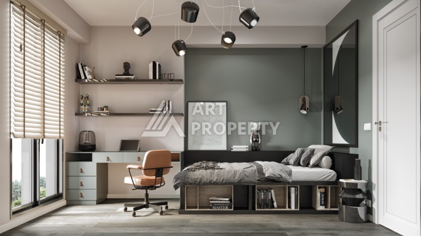 Стильные квартиры от 1+1 до 4+1 с видом на Мраморное море и острова в Стамбуле, район Пендик - Ракурс 29