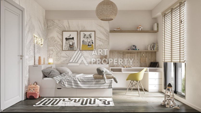 Стильные квартиры от 1+1 до 4+1 с видом на Мраморное море и острова в Стамбуле, район Пендик - Ракурс 32