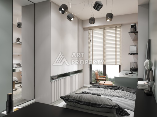 Стильные квартиры от 1+1 до 4+1 с видом на Мраморное море и острова в Стамбуле, район Пендик - Ракурс 34