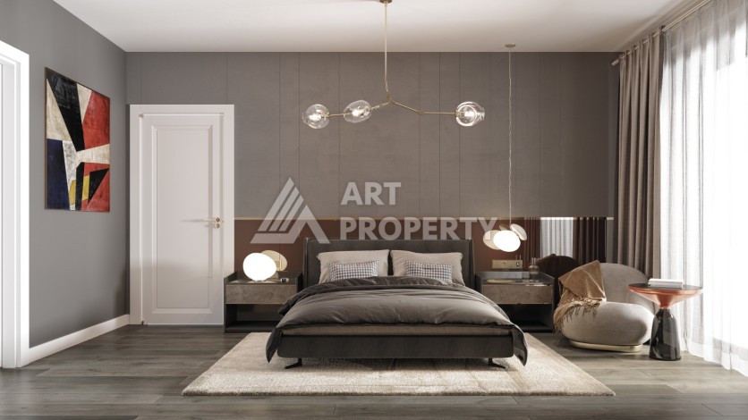 Стильные квартиры от 1+1 до 4+1 с видом на Мраморное море и острова в Стамбуле, район Пендик - Ракурс 35