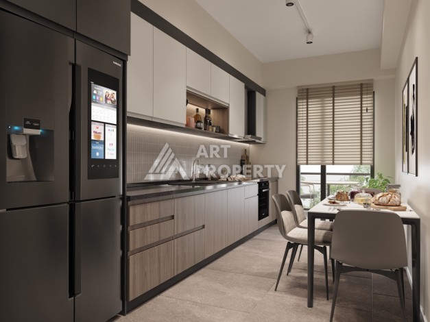 Стильные квартиры от 1+1 до 4+1 с видом на Мраморное море и острова в Стамбуле, район Пендик - Ракурс 36