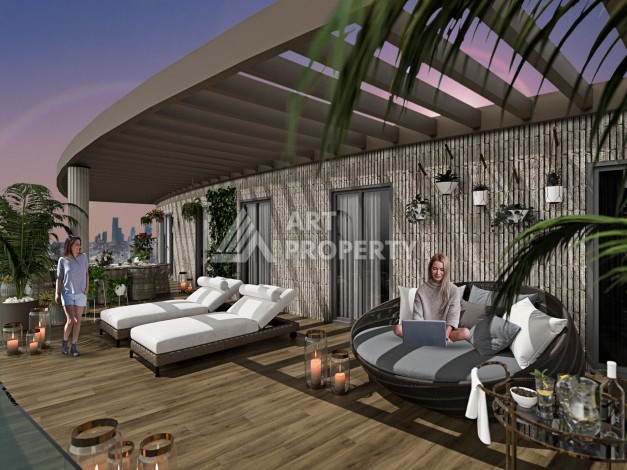 Квартиры 1+1, 2+1 и 3+1 с видом на природу в Каитхане, Стамбул. - Ракурс 7