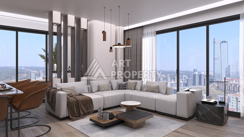 Квартиры 1+1, 2+1 и 3+1 с видом на природу в Каитхане, Стамбул. - Ракурс 11