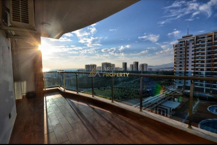 Трехкомнатная квартира в районе Махмутлар с видом на море и историческую крепость Аланьи, 110 м2 - Ракурс 16