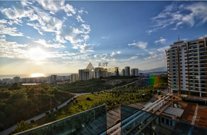 Трехкомнатная квартира в районе Махмутлар с видом на море и историческую крепость Аланьи, 110 м2 - Ракурс 17