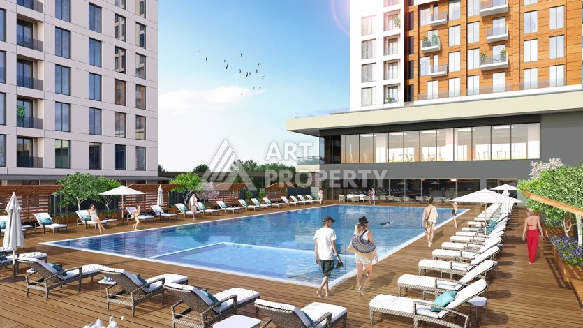 Апартаменты от 66 до 363 кв.м. в новом ЖК. Бейликдюзю, Стамбул. - Ракурс 2