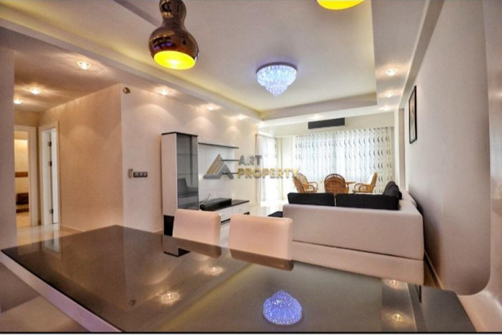 Трехкомнатная квартира в районе Махмутлар с видом на море и историческую крепость Аланьи, 110 м2 - Ракурс 18