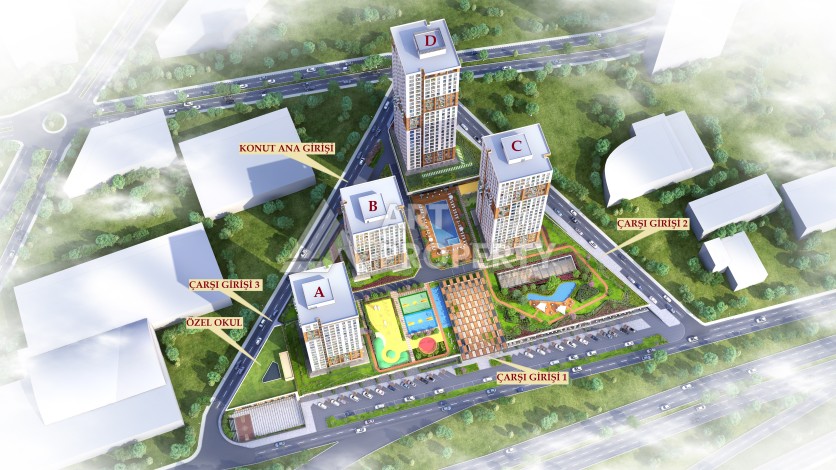 Апартаменты от 66 до 363 кв.м. в новом ЖК. Бейликдюзю, Стамбул. - Ракурс 23