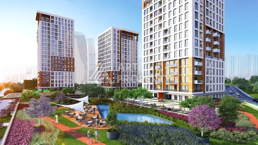 Апартаменты от 66 до 363 кв.м. в новом ЖК. Бейликдюзю, Стамбул. - Ракурс 47