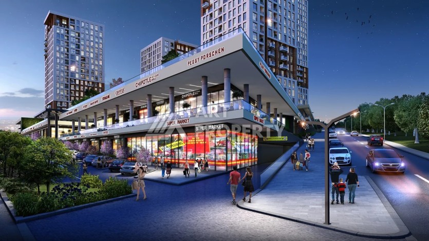 Апартаменты от 66 до 363 кв.м. в новом ЖК. Бейликдюзю, Стамбул. - Ракурс 52